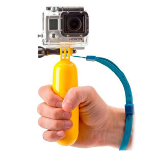 Bâton Selfie Flottant pour Caméra de Sport Jaune