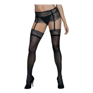 Collants noirs en dentelle Chiccanta Obsessive