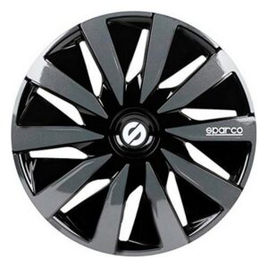 Enjoliveur Sparco Lazio Noir/Gris 15" (4 uds)