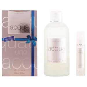 Set de Parfum Femme Acqua Uno Luxana 600001 (2 pcs)