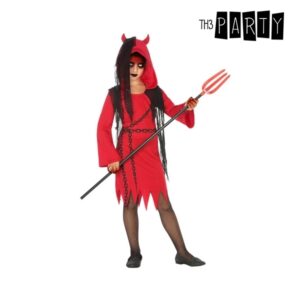 Déguisement pour Enfants Diablesse Rouge Noir (4 Pcs)