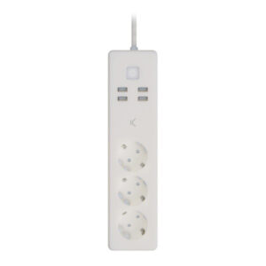 Multiprise Intelligente Smart Energy USB WiFi Blanc