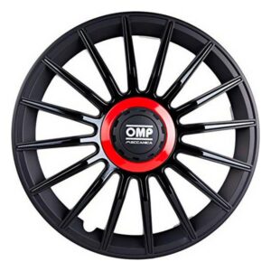 Enjoliveur OMP OMP1318 Noir/Rouge 13" (4 uds)