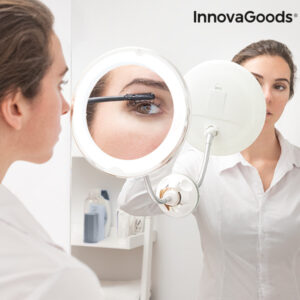 Miroir grossissant à LED avec bras flexible et ventouse Mizoom InnovaGoods