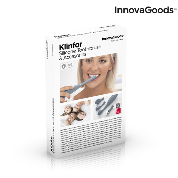 Brosse à Dents Sonique en Silicone avec Accessoires Klinfor InnovaGoods
