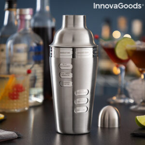 Shaker à cocktail avec recettes de cocktails intégrées Maxer InnovaGoods