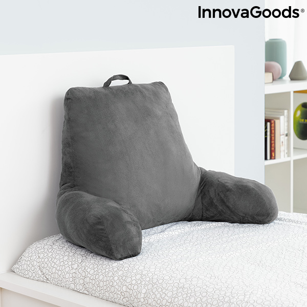 Coussin de lecture avec accoudoirs Huggilow InnovaGoods à prix pas cher -   Maroc