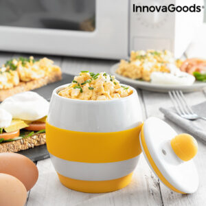 Coquetiers en céramique pour micro-ondes avec recettes Eggsira InnovaGoods