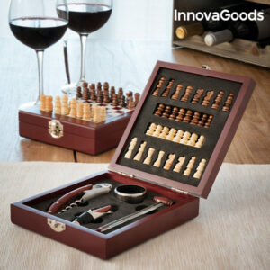 Ensemble d'Accessoires à Vin et Échecs InnovaGoods (37 Pièces)