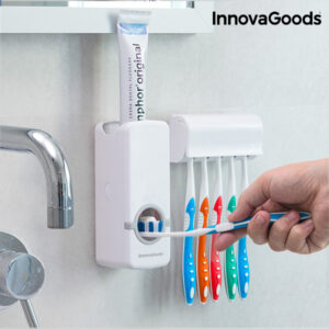 Distributeur de Dentifrice avec Porte Brosse à Dents InnovaGoods