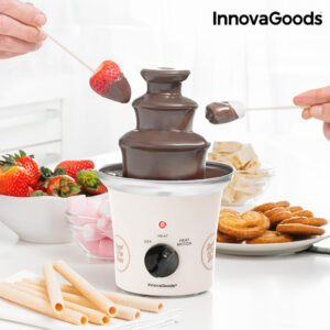 Fontaine de Chocolat Sweet & Pop Times InnovaGoods 70W Blanc Acier