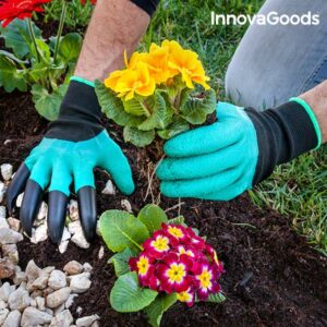 Gants de Jardinage avec Griffes pour Creuser InnovaGoods