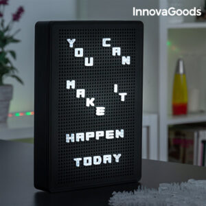 Tableau Perforé pour Insérer des Lettres LED InnovaGoods