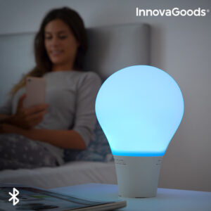 Lampe Ampoule LED Tactile en Silicone avec Haut-Parleur Silitone InnovaGoods