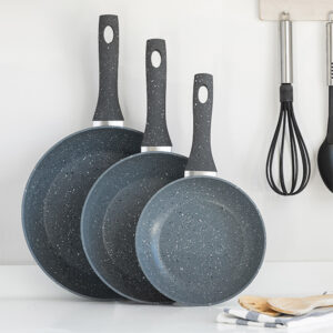 Set de Poêles Style Granit (3 Pièces)