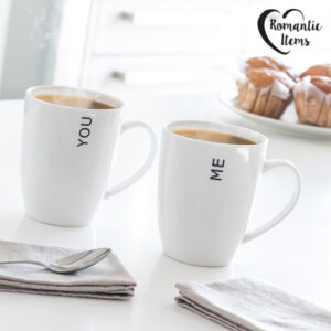 Tasses You & Me Romantic Items (Set de 2)