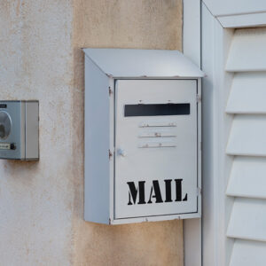 Boîte aux Lettres Métallique Blanche Mail