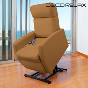 Fauteuil Relax Masseur Lève-personne Cecorelax Compact Camel 6006