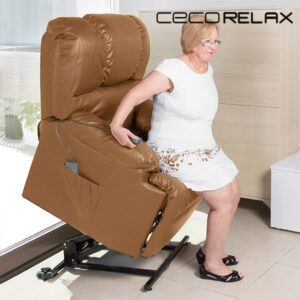 Fauteuil releveur massant Cecorelax Camel 6010