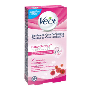 Bandes de Cire Dépilatoire Peau Normale Veet Easy Gelwax (Pack de 20)