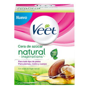 Pot de Cire Dépilatoire Tiède Natural Inspirations Veet 250 ml