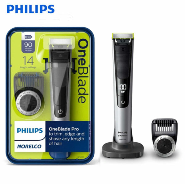 Rasoir Électrique Rechargeable Philips QP6520/20 ONEBLADE Noir Argenté