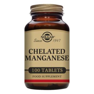 Manganèse chélaté Solgar (100 comprimés)