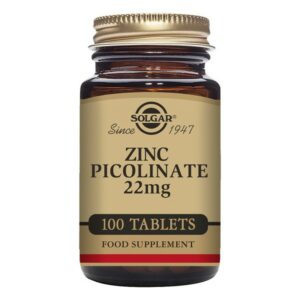 Picolinate de zinc Solgar 22 mg (100 comprimés)