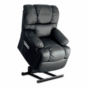 Fauteuil Relax Masseur Lève-personne Astan Hogar Noir Cuir synthétoqie