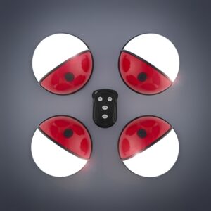 projecteurs led portables avec telecommande pockelamp pack de 4